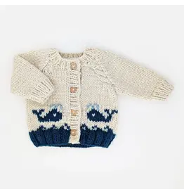 Huggalugs Whale Cardigan Sweater For Baby & Toddler