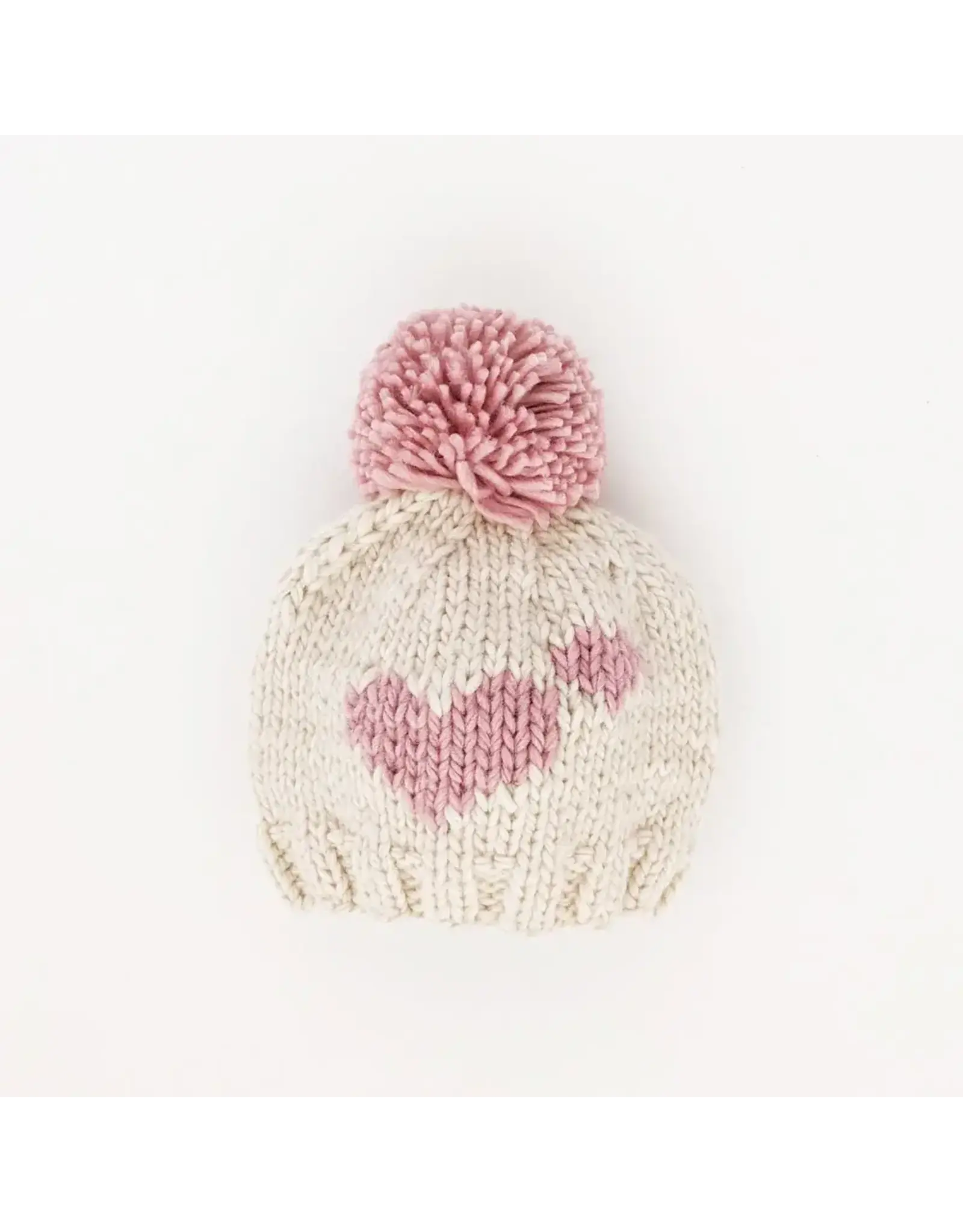 Huggalugs Sweetheart Knit Beanie Hat Rosy Baby & Kids