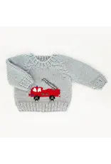 Huggalugs Fire Engine Crew Neck Sweater
