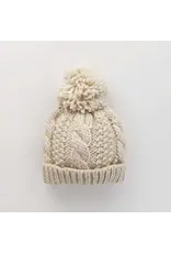 Huggalugs Natural Cable Beanie Baby & Kids Medium