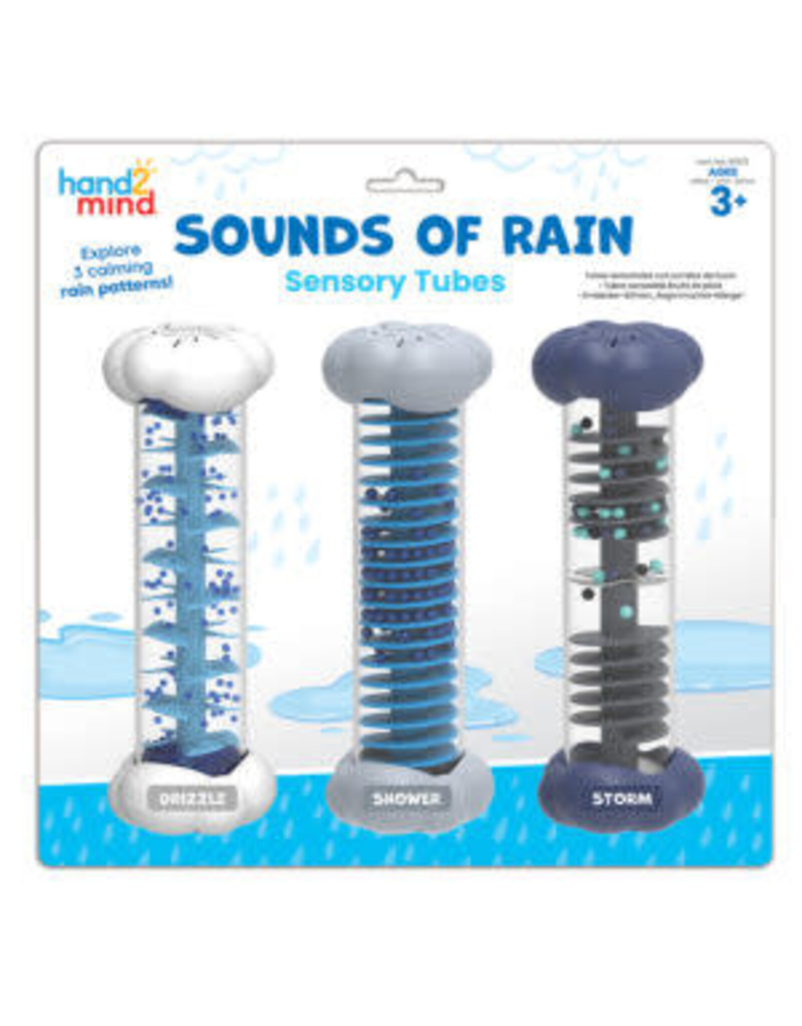 Hand2Mind Sounds Of Rain Sensory Tubes