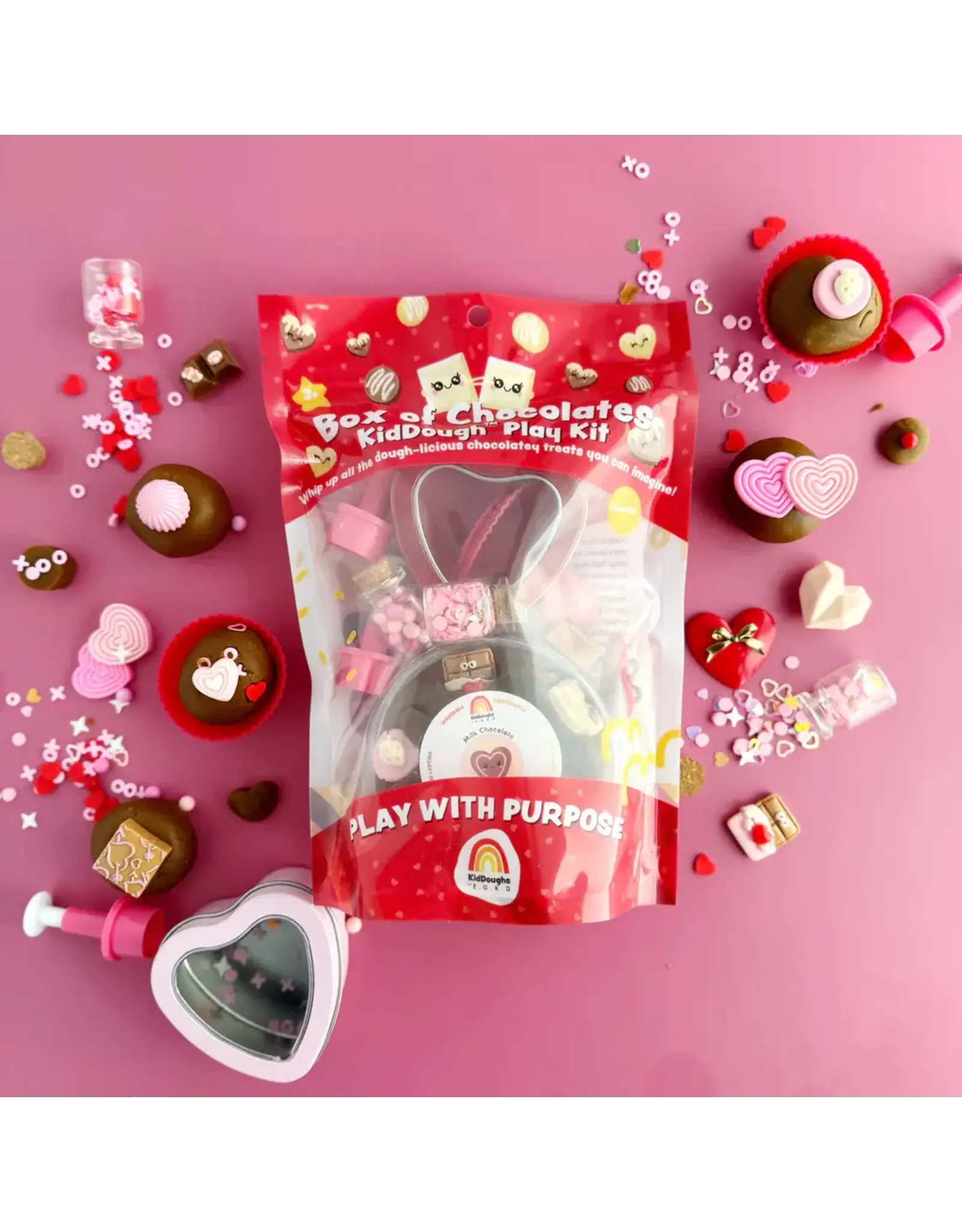 Earth Grown KidDoughs Valentine's Box Of Chocolates KidDough Play Kit