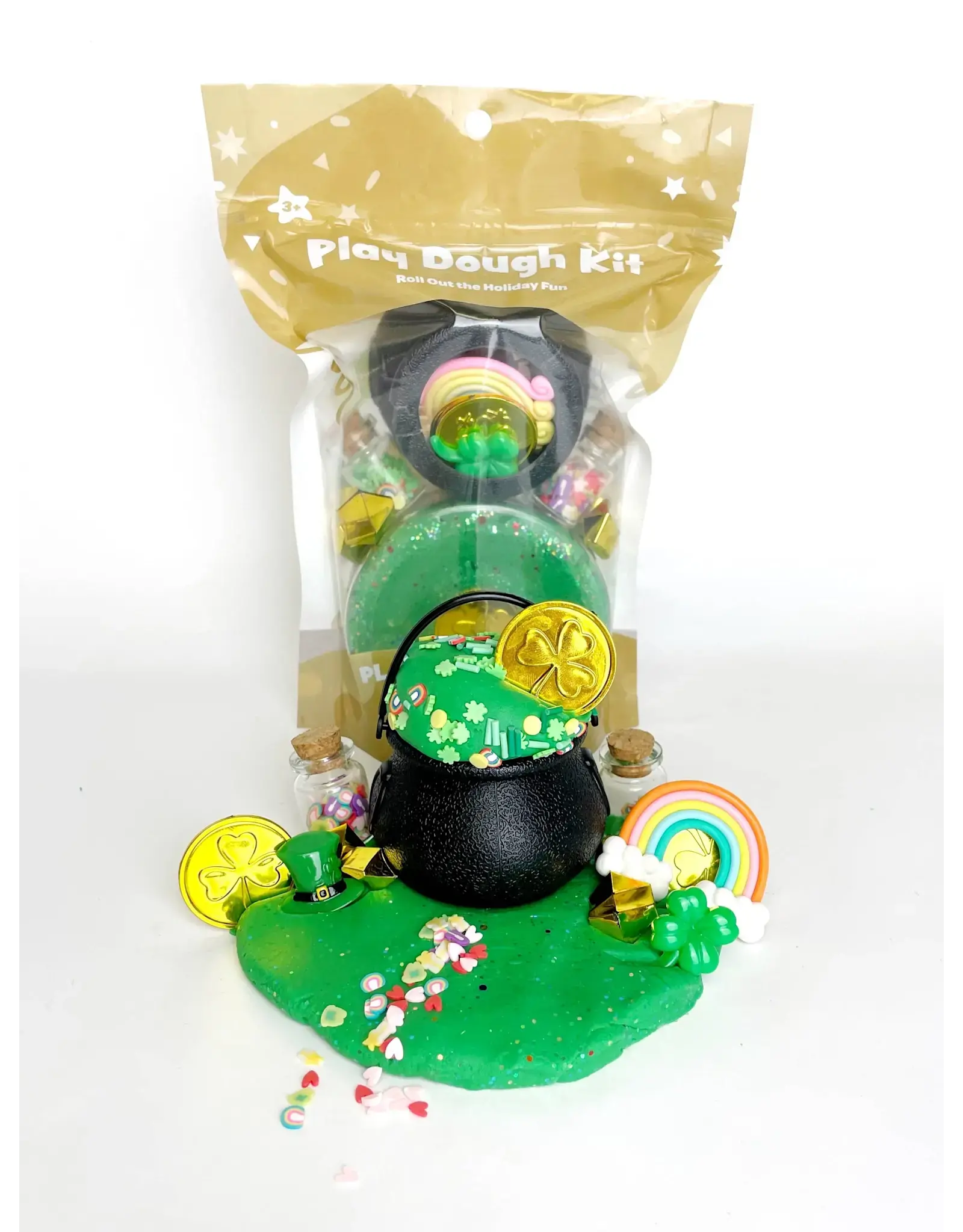 Earth Grown KidDoughs St. Patrick's Leprechaun trap KidDough Play Kit