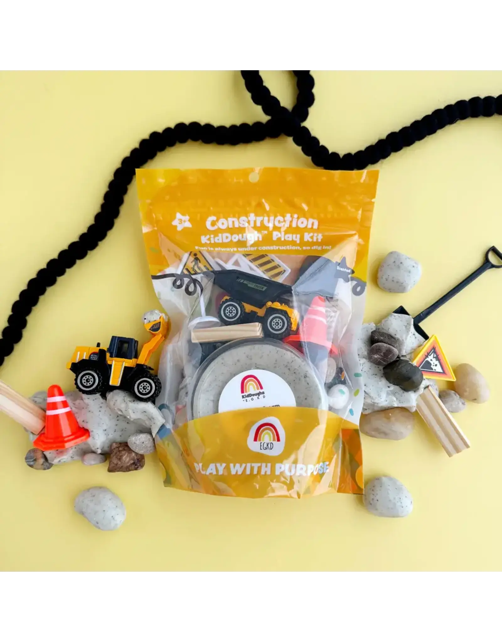 Earth Grown KidDoughs Construction Cookies'N'Cream KidDough Play Kit