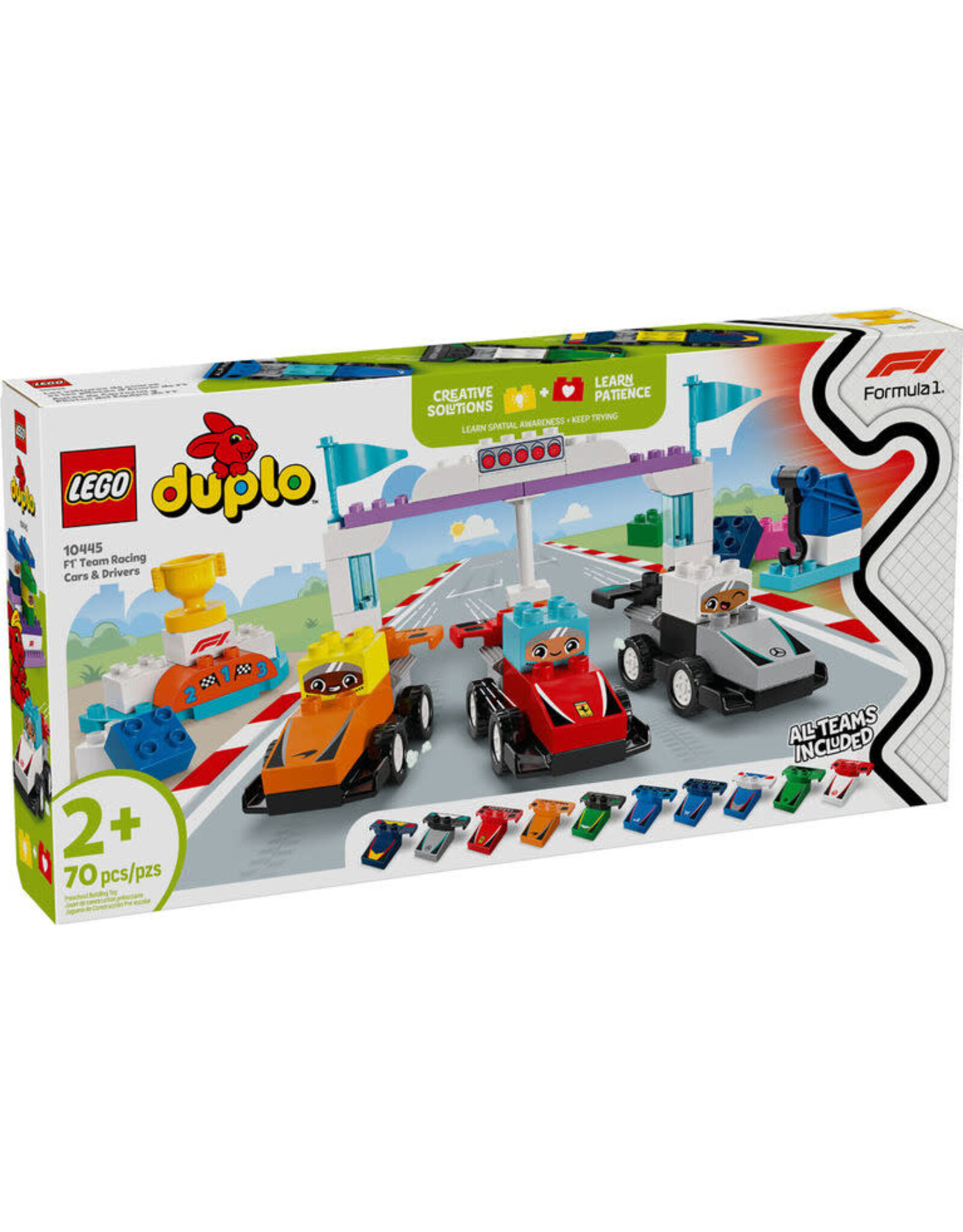 LEGO LEGO Duplo F1 Team Race Cars & Drivers