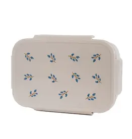 3 Sprouts Recycled Plastic Bento Box Blueberry Taupe
