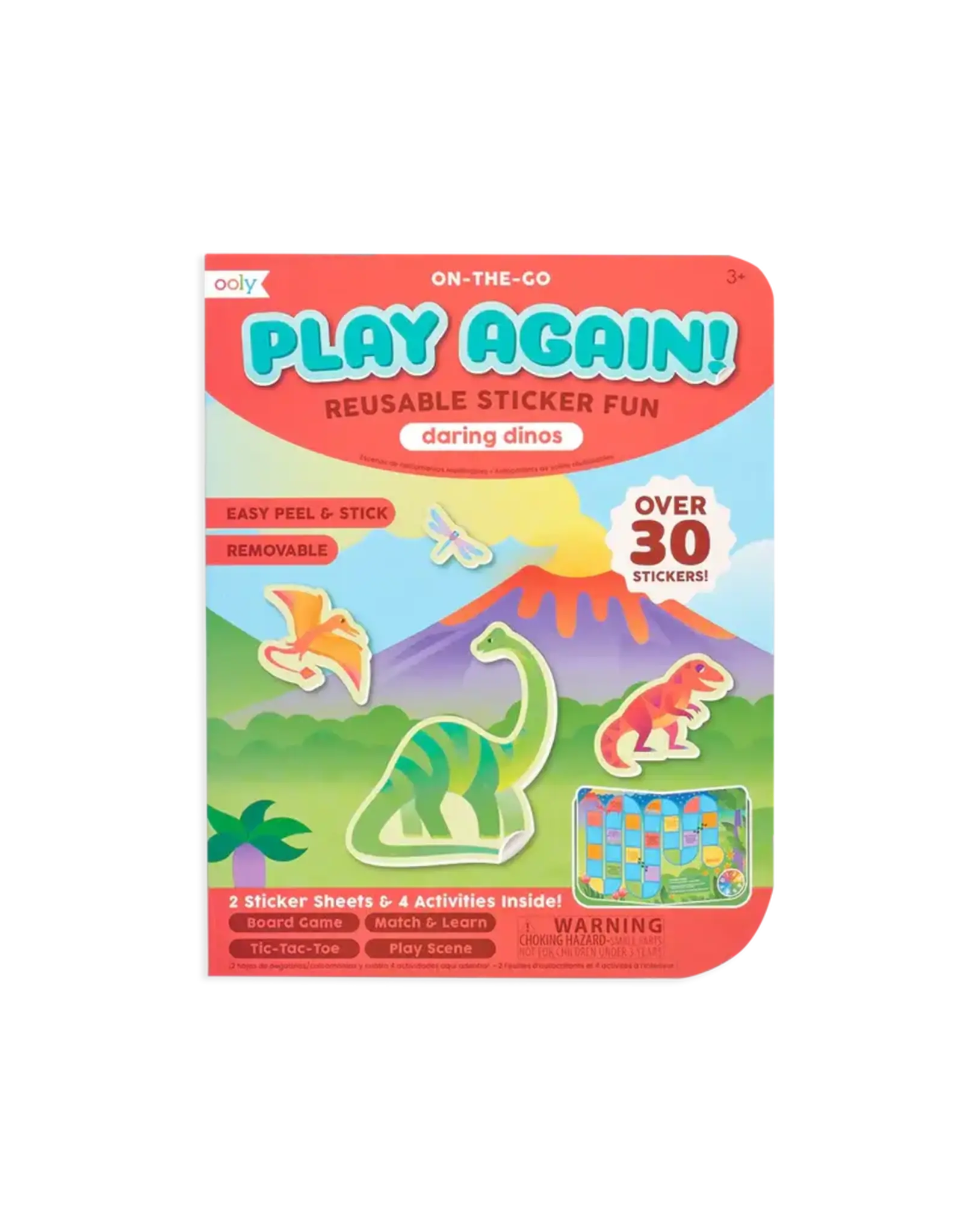 Ooly Play Again Mini On The Go Activity Kit Daring Dinos