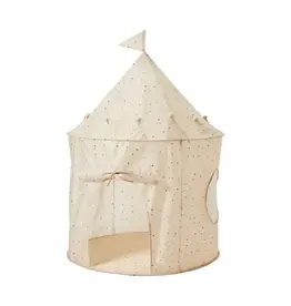 3 Sprouts Recycled Fabric Play Tent Castle Terrazzo Beige