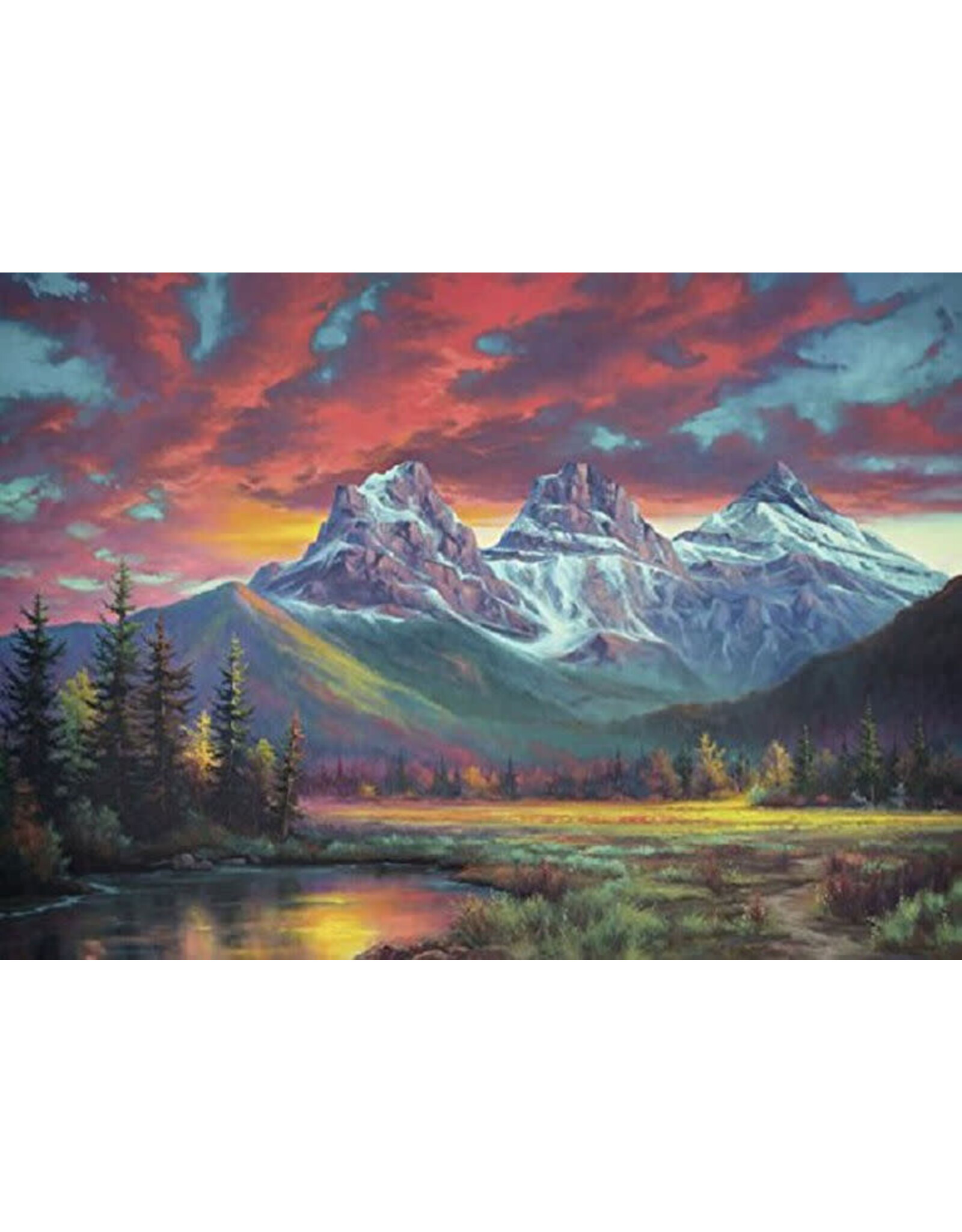 Ravensburger Canadian Collection: Alberta's Three Sisters 1000 Piece Puzzle