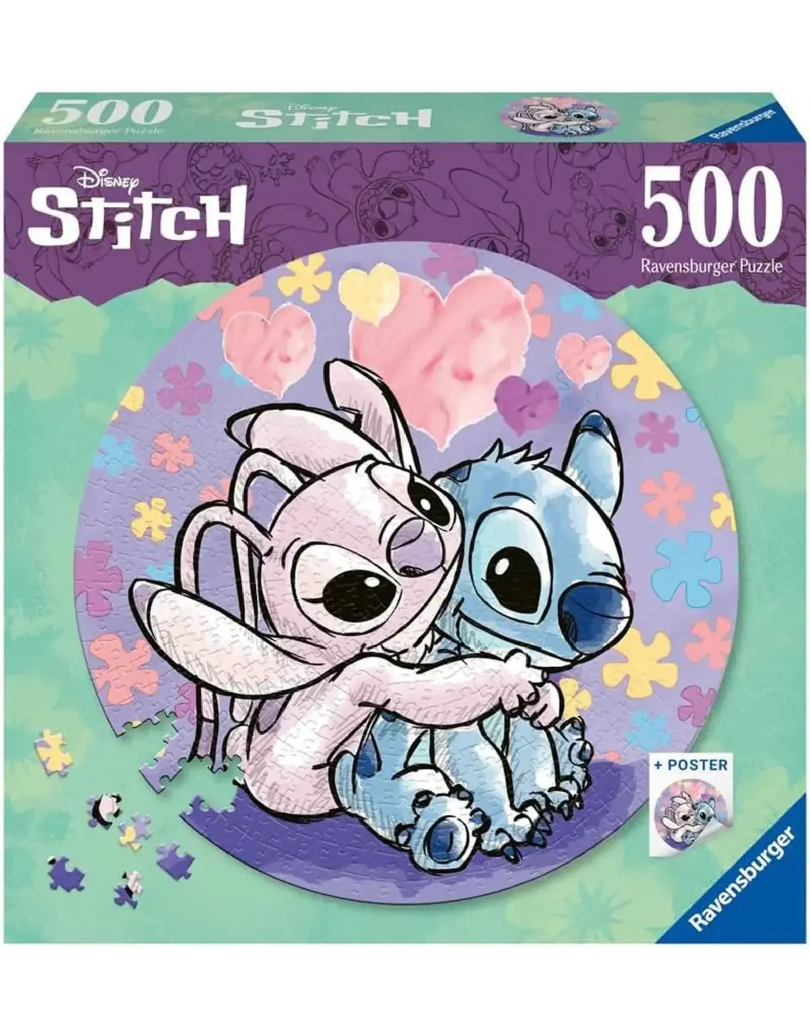 Ravensburger Stitch 500 Piece Round Puzzle