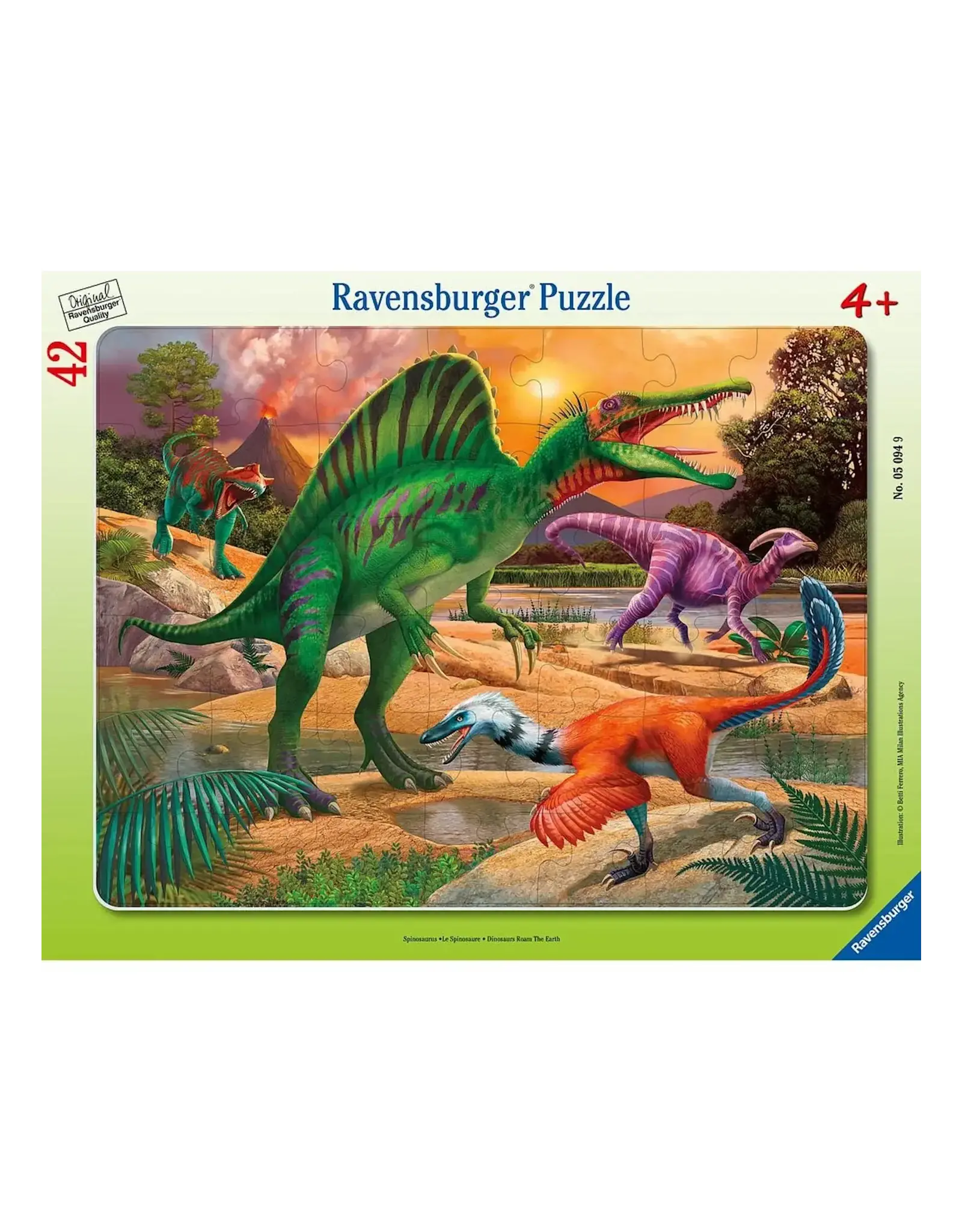 Ravensburger 42 pcs. Dinosaurs Roam The Earth Puzzle