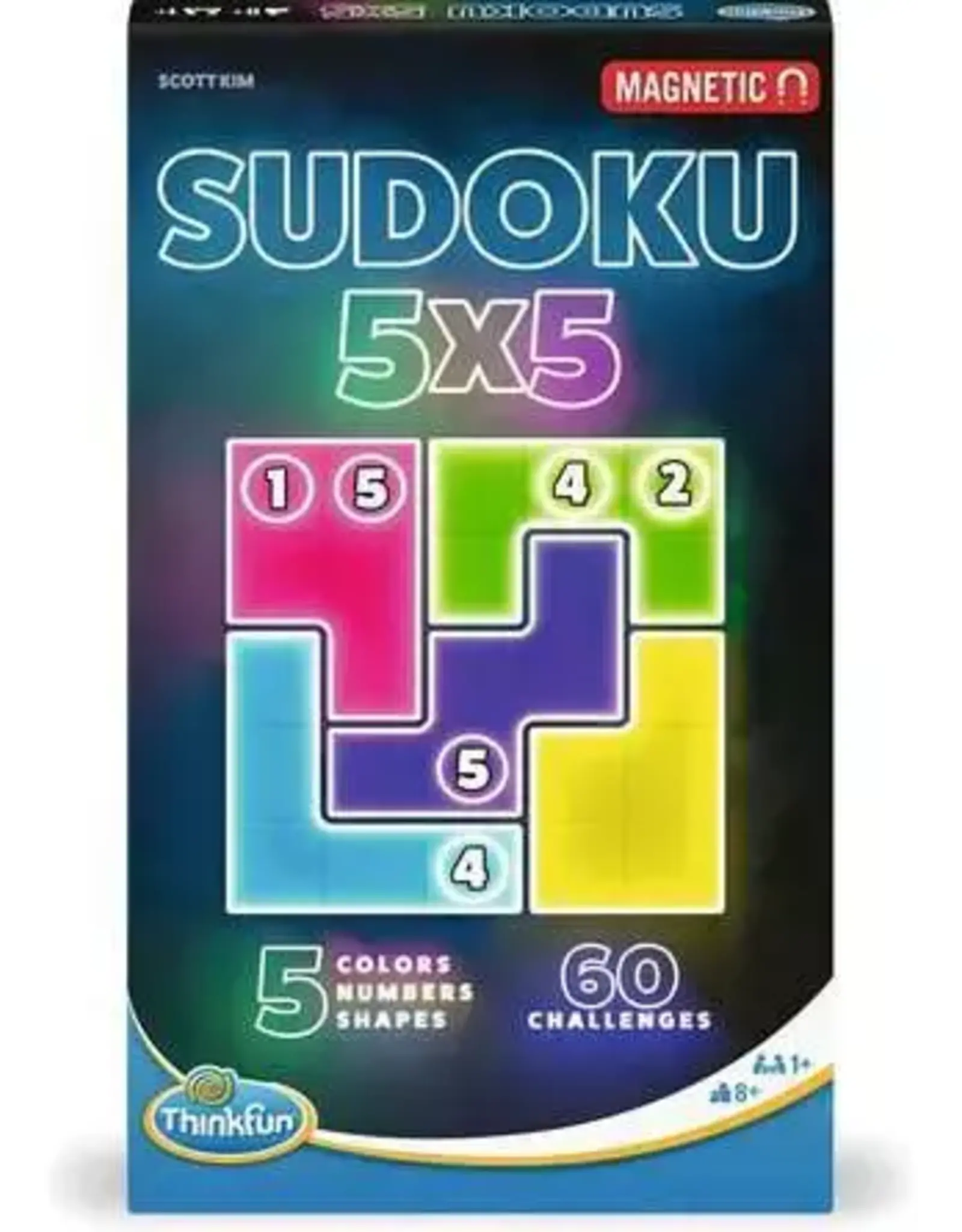 Think Fun Sudoku 5x5 Magnetic Travel Puzzle