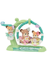 Calico Critters Calico Critters Deer Babies Floral Swing Set