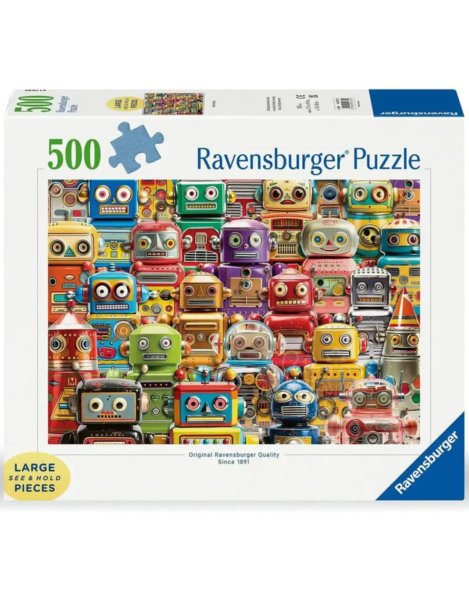 Ravensburger Retro Robots 500 Piece Puzzle
