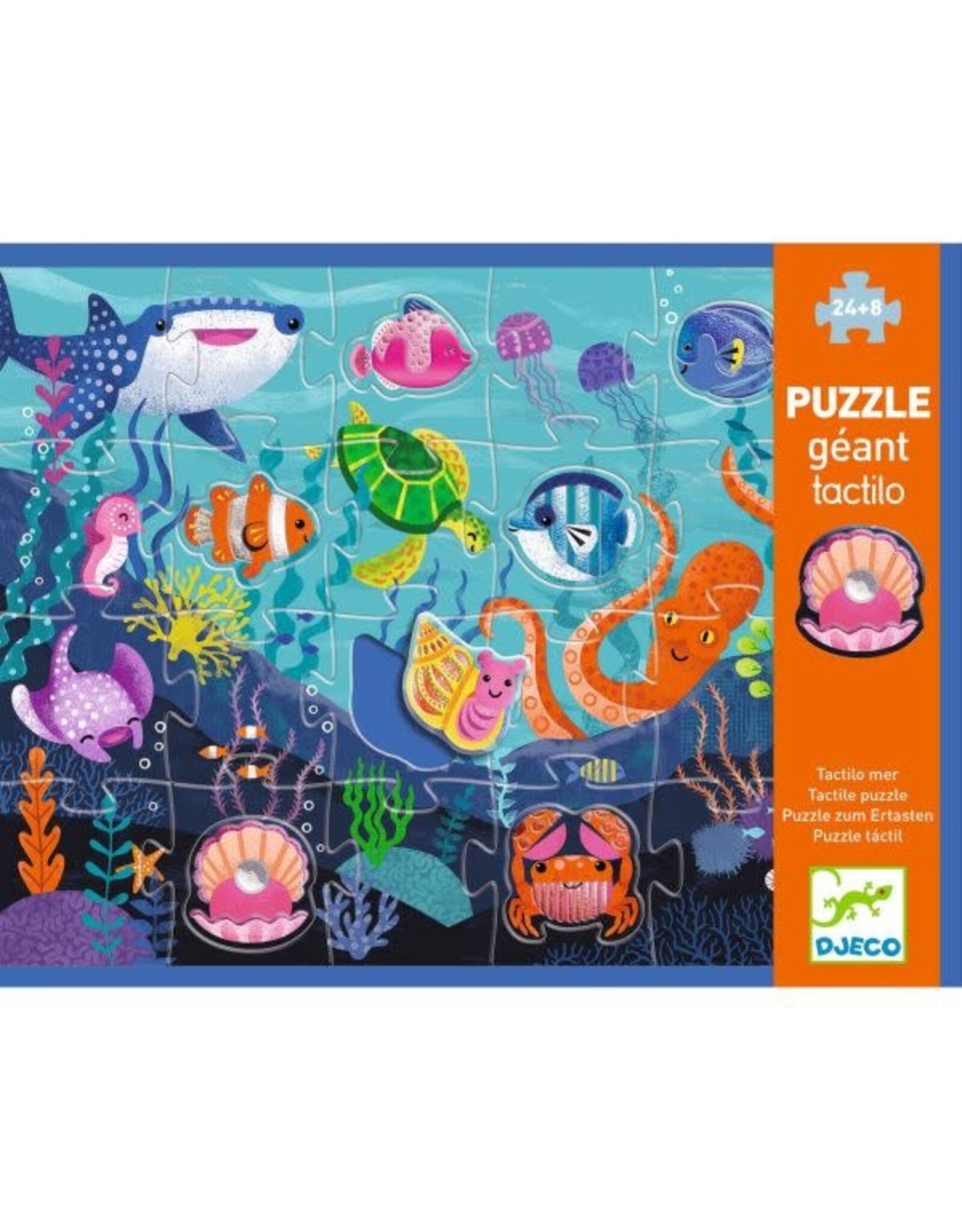 Djeco Giant Puzzle Tactilo Sea