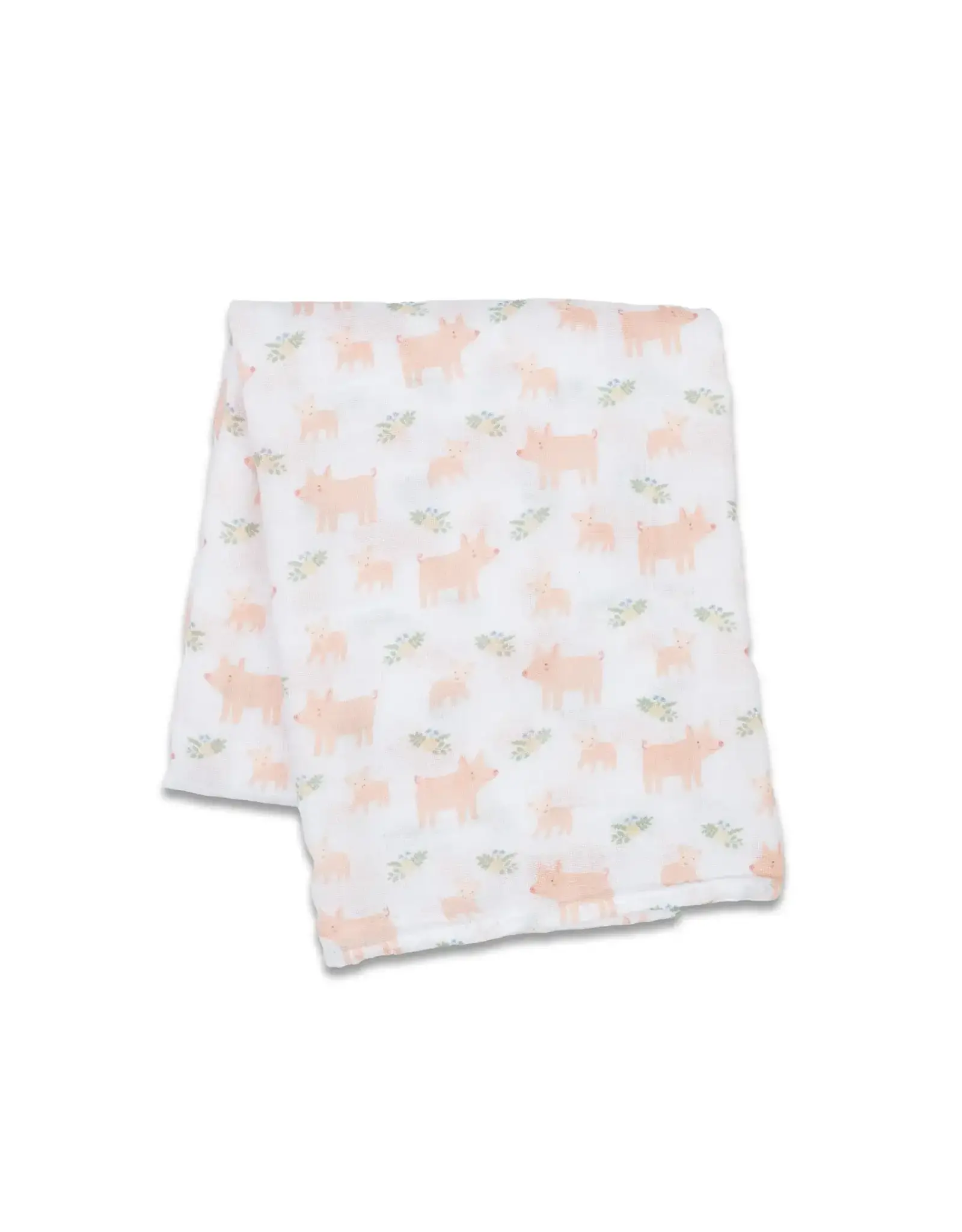Lulujo Baby Lulujo Swaddle Blanket Muslin Cotton Piggies