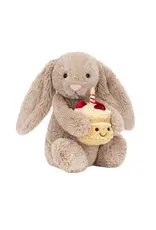 Jellycat Bashful Beige Bunny 'Birthday'