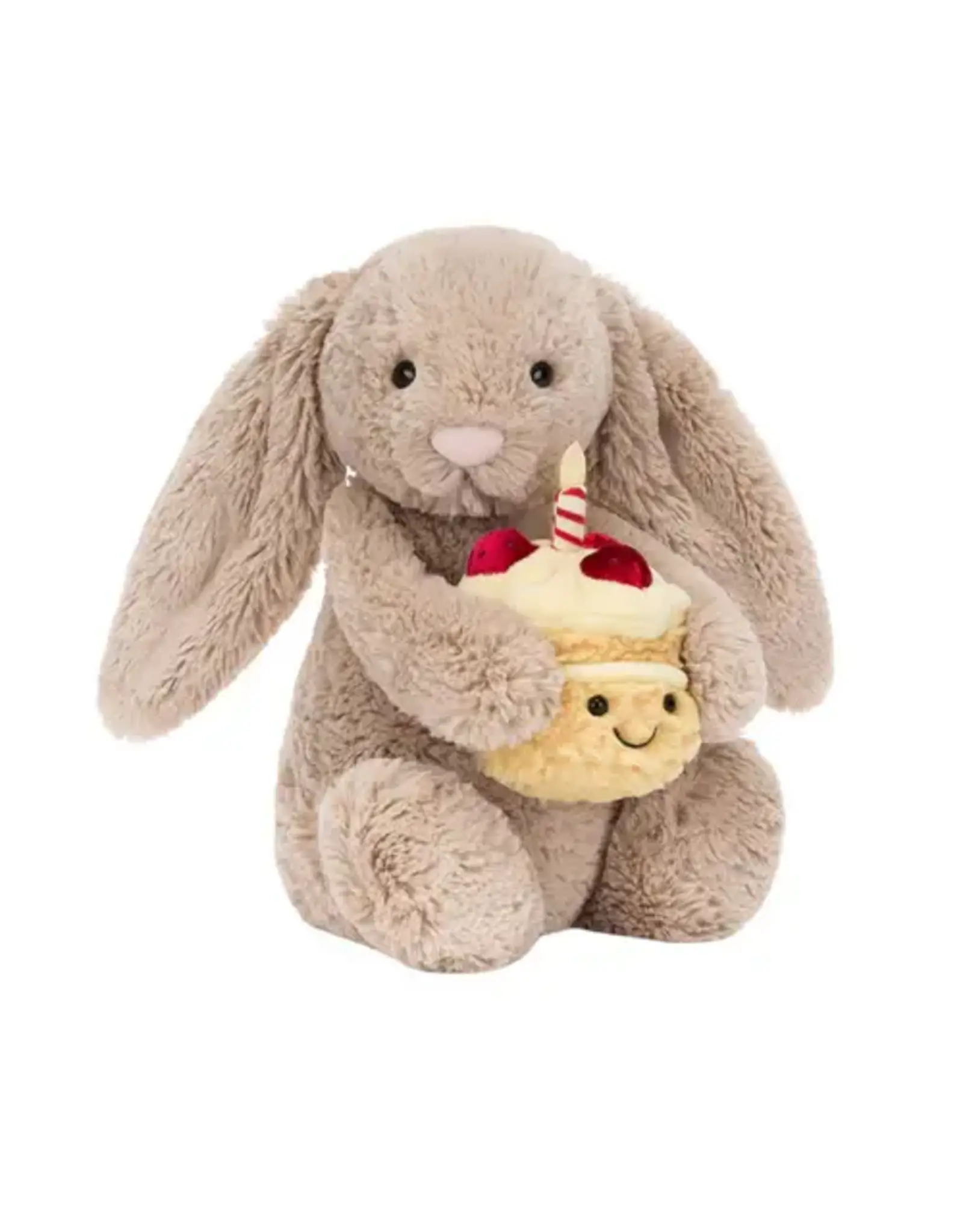 Jellycat Bashful Beige Bunny 'Birthday'