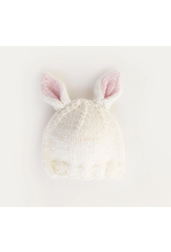 Huggalugs Bunny Ears White Beanie Hat