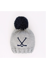 Huggalugs Hockey Ice Grey Beanie Hat