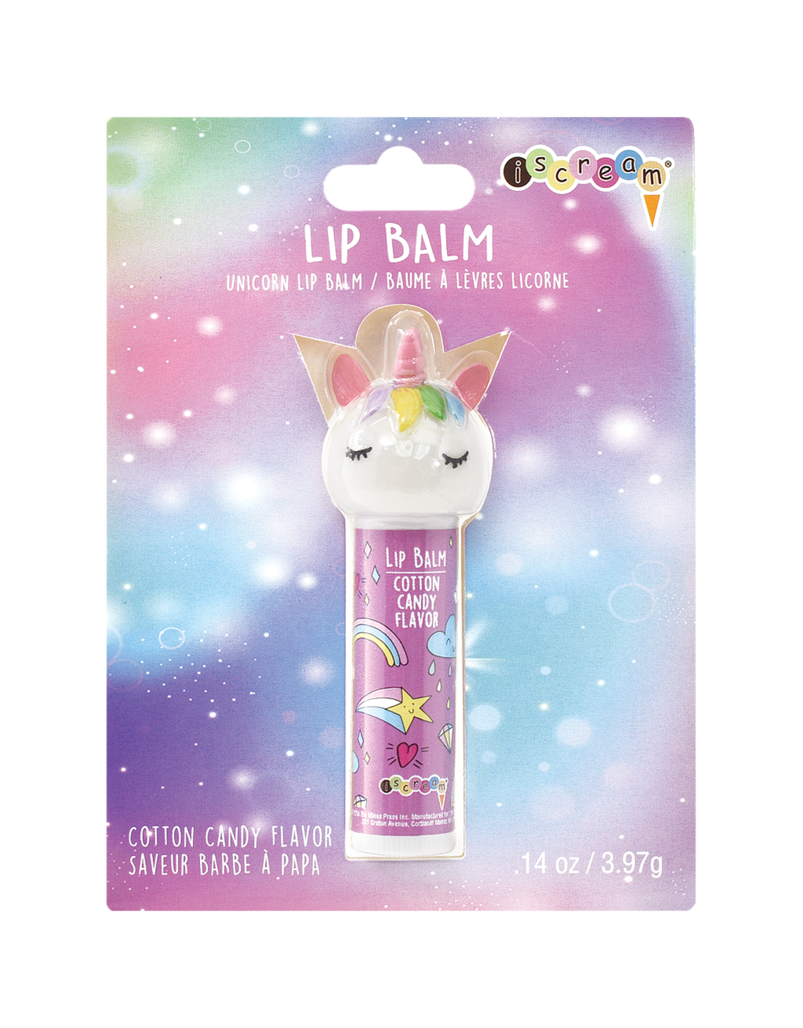 Iscream Unicorn Lip Balm Cotton Candy Flavor