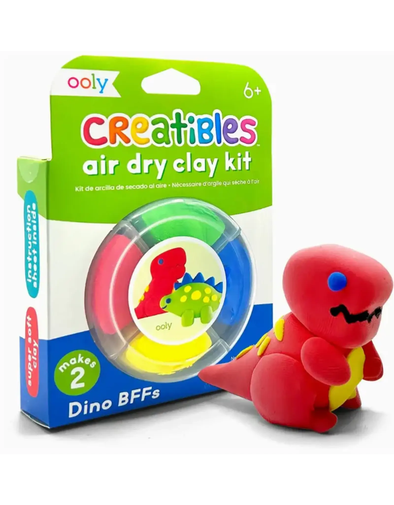 Ooly Creatibles D.I.Y. Air Dry Clay Kit Dino BFFs