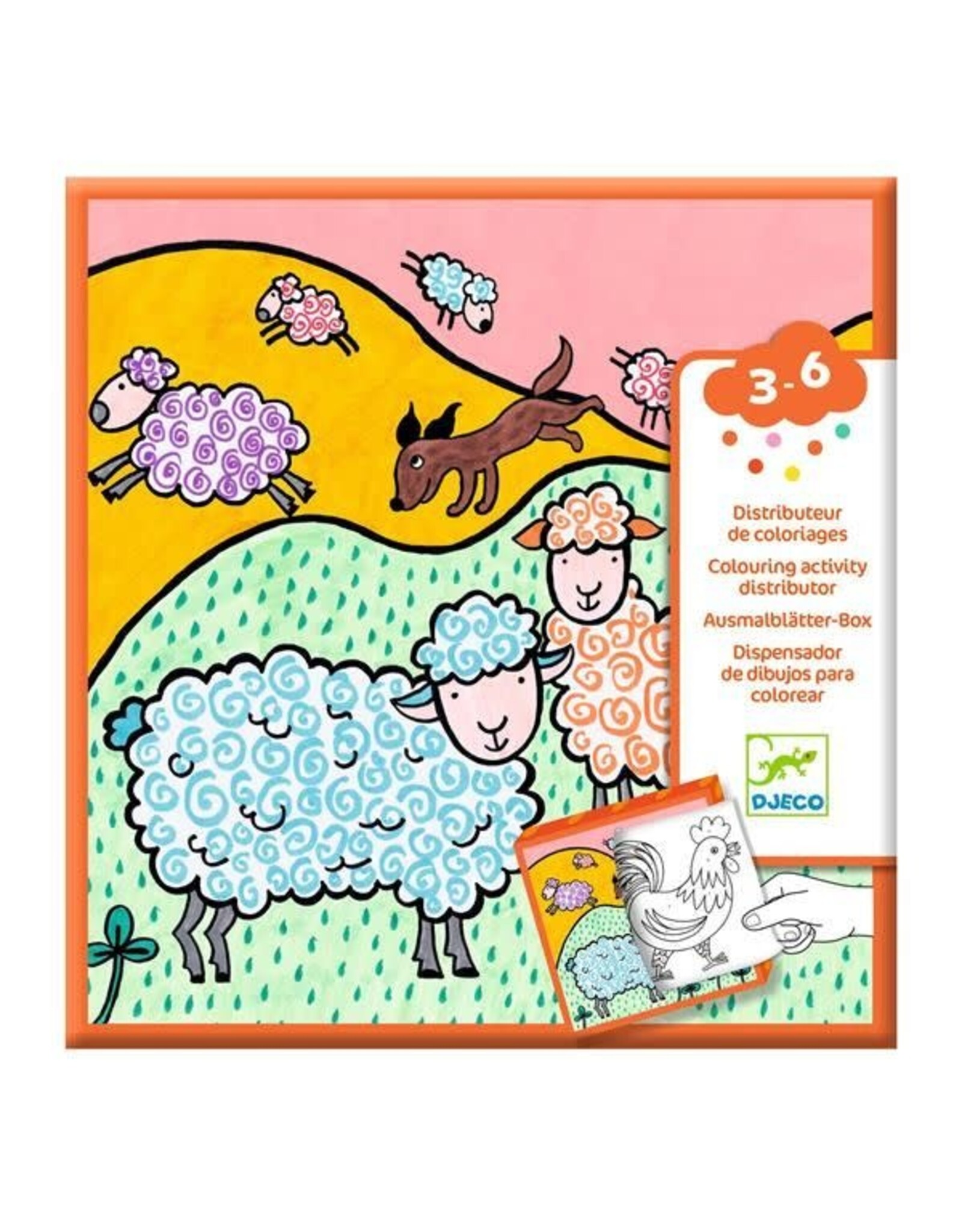 Djeco Colouring Dispenser Farm