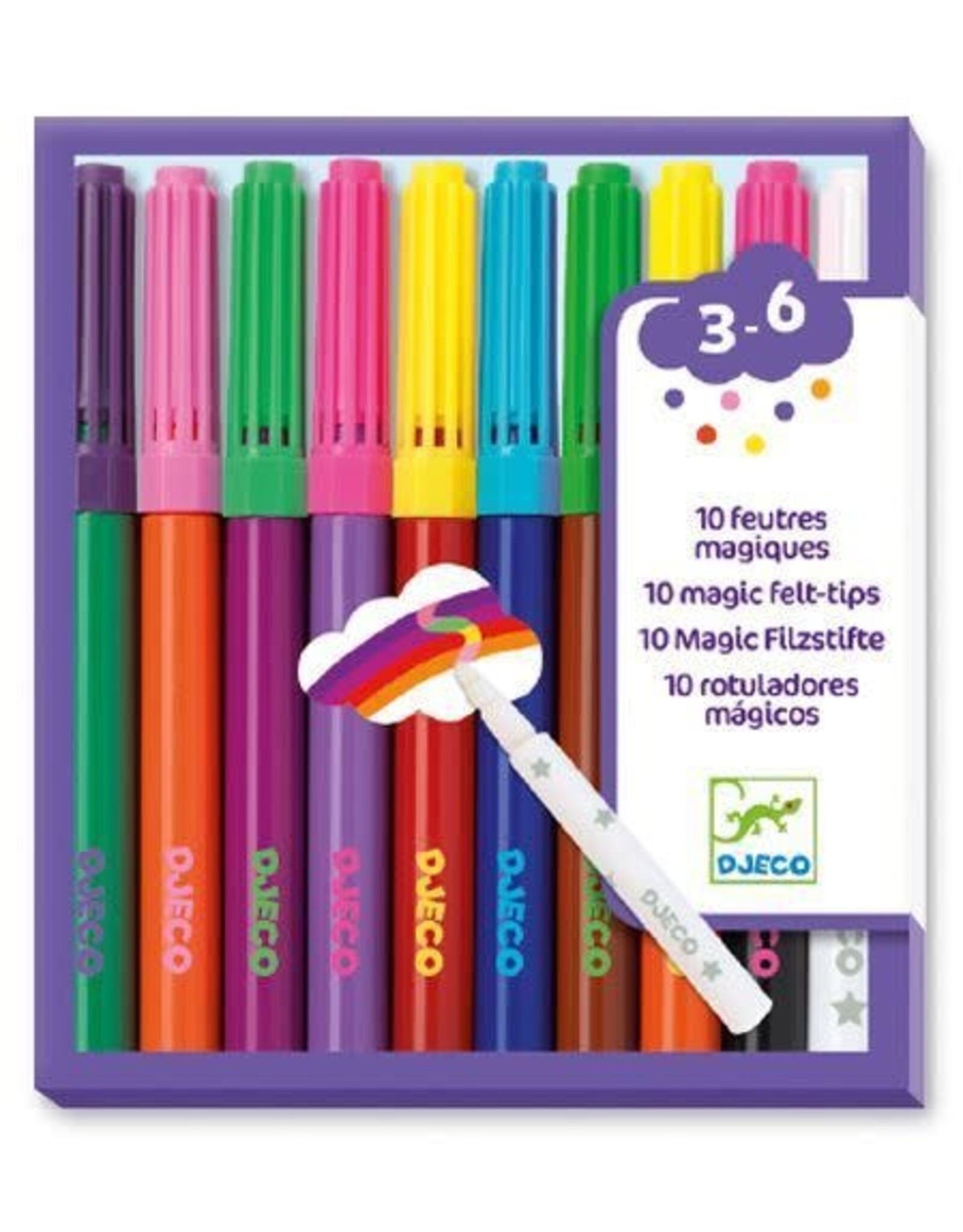 Djeco 10 Magic Felt Tips