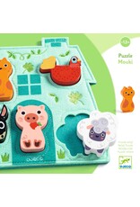 Djeco 5pcs. Wooden Mouki Puzzle