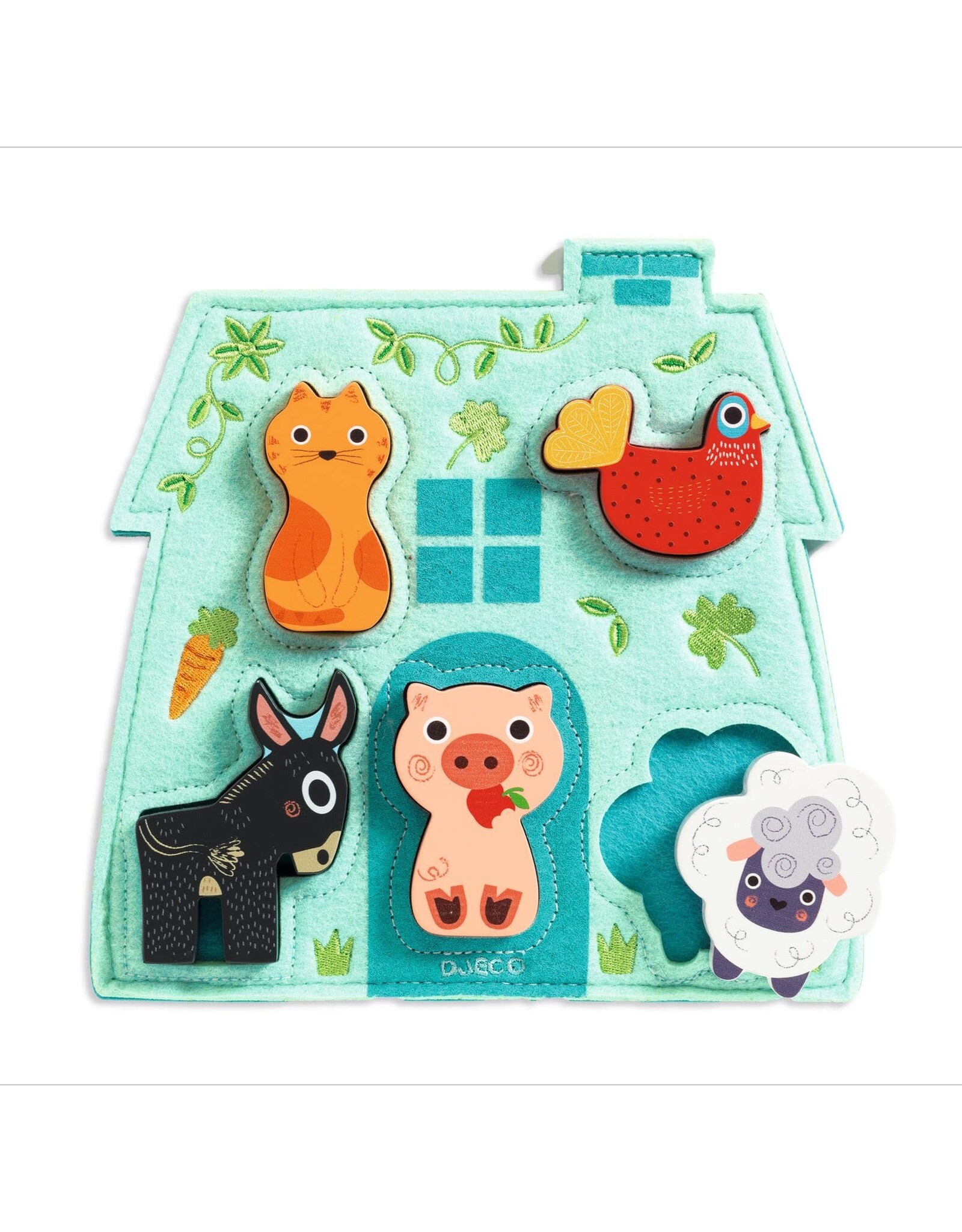 Djeco 5pcs. Wooden Mouki Puzzle