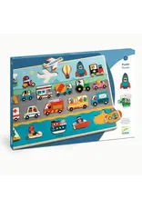 Djeco Wooden Puzzle Puzzlo Vroom