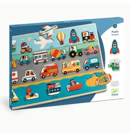 Djeco Wooden Puzzle Puzzlo Vroom