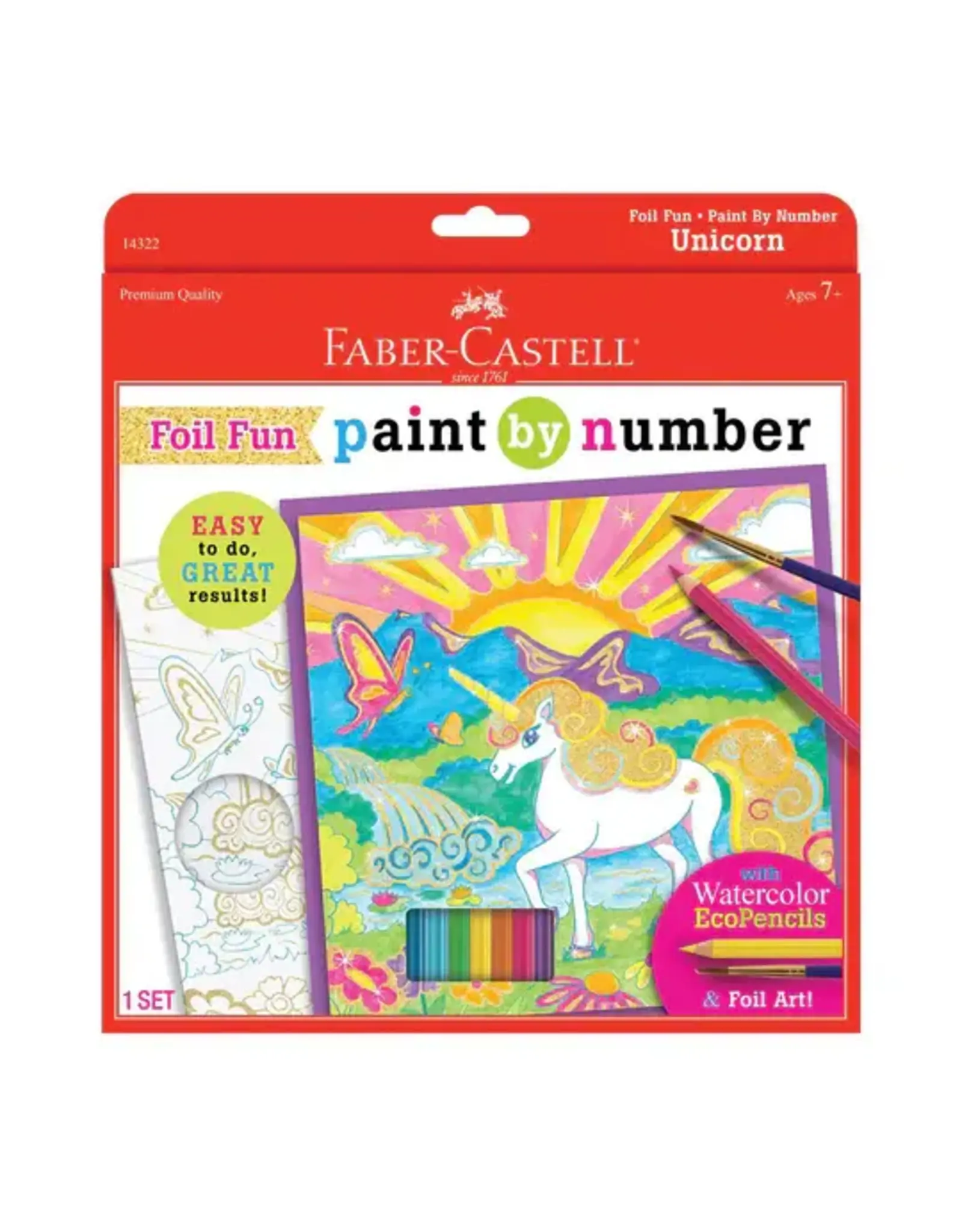 Faber Castell Foil Fun Paint By Number Unicorn
