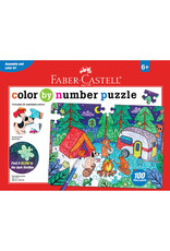 Color By Number Puzzle Camping