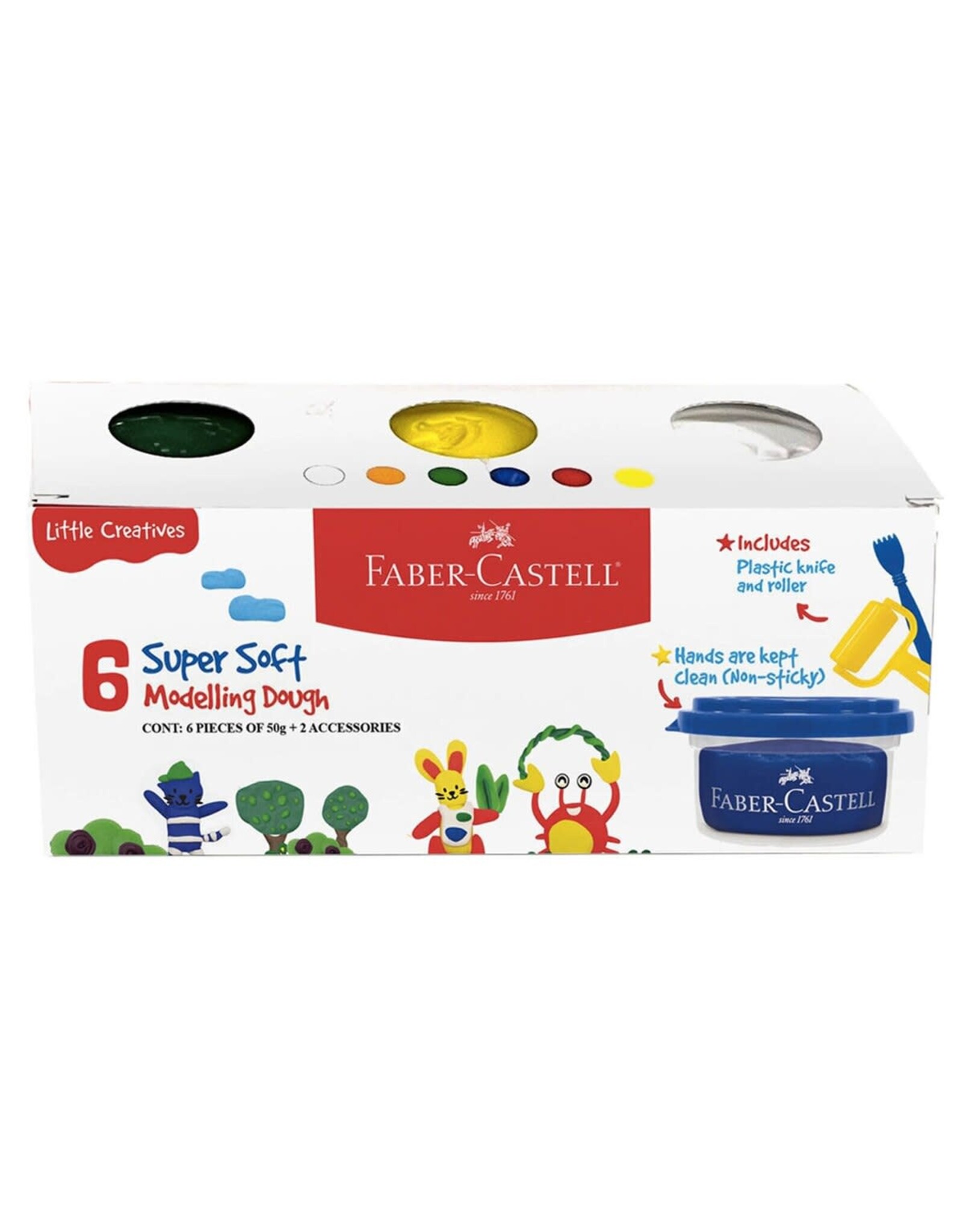 Little Creatives Modelling Dough Set of 6
