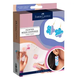 Faber Castell Painted Wood Earrings