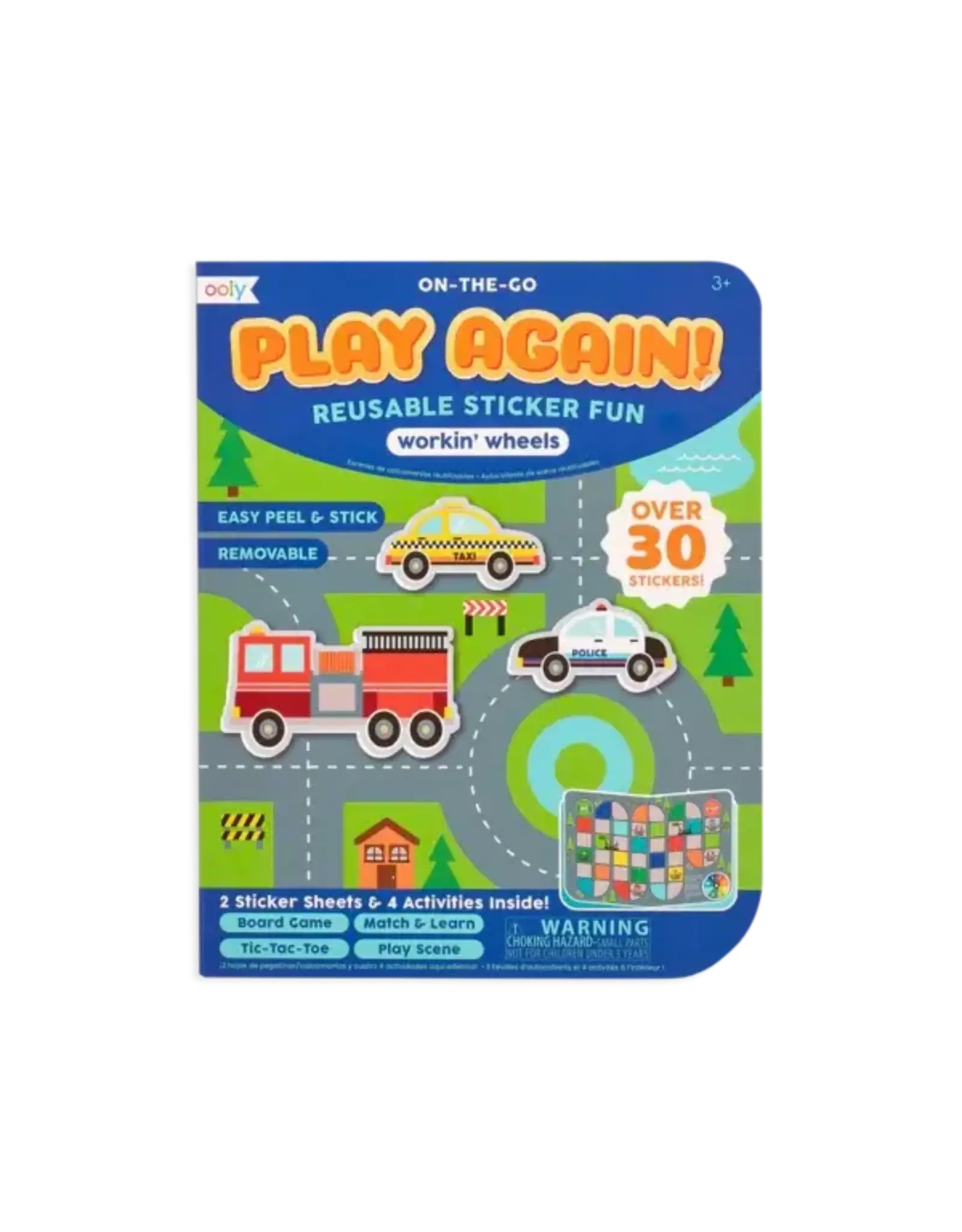 Ooly Play Again! Mini On The Go Activity Kit Working Wheels