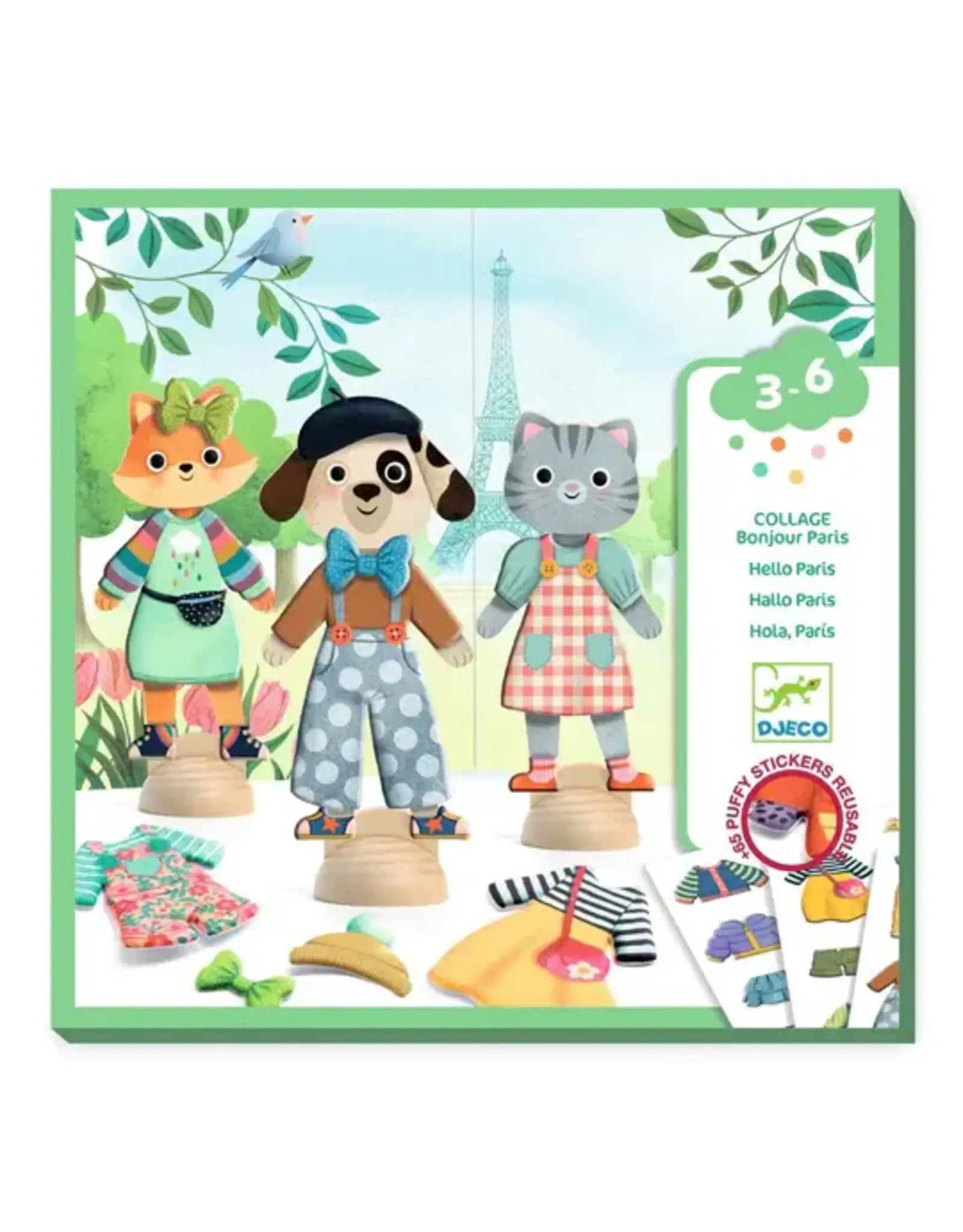 Djeco Collages Bonjour Paris