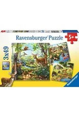 Ravensburger Forest, Zoo & Domestic Animals 3x49 Piece Puzzle