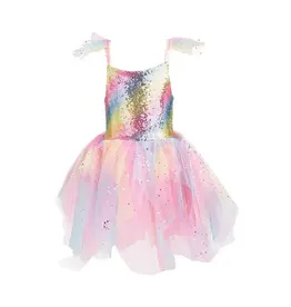 Great Pretenders Rainbow Fairy Dress With Wings Size 7-8