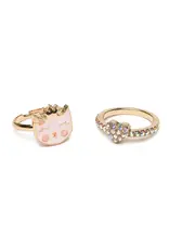 Great Pretenders Boutique Kitty Love Ring Set 2 Piece Set