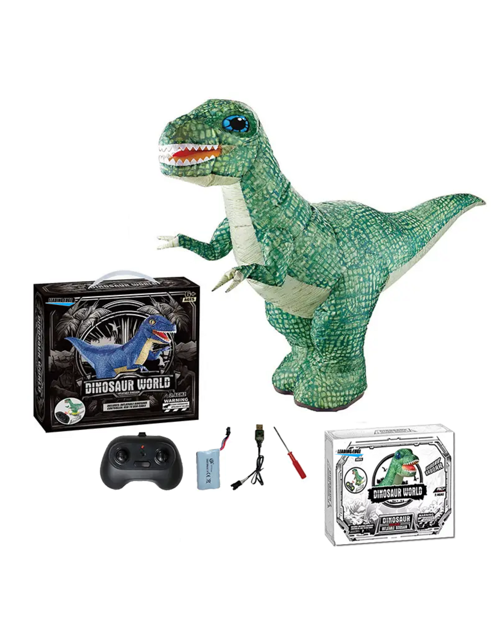 Leading Edge Novelty RC Inflatable Dinosaur Green