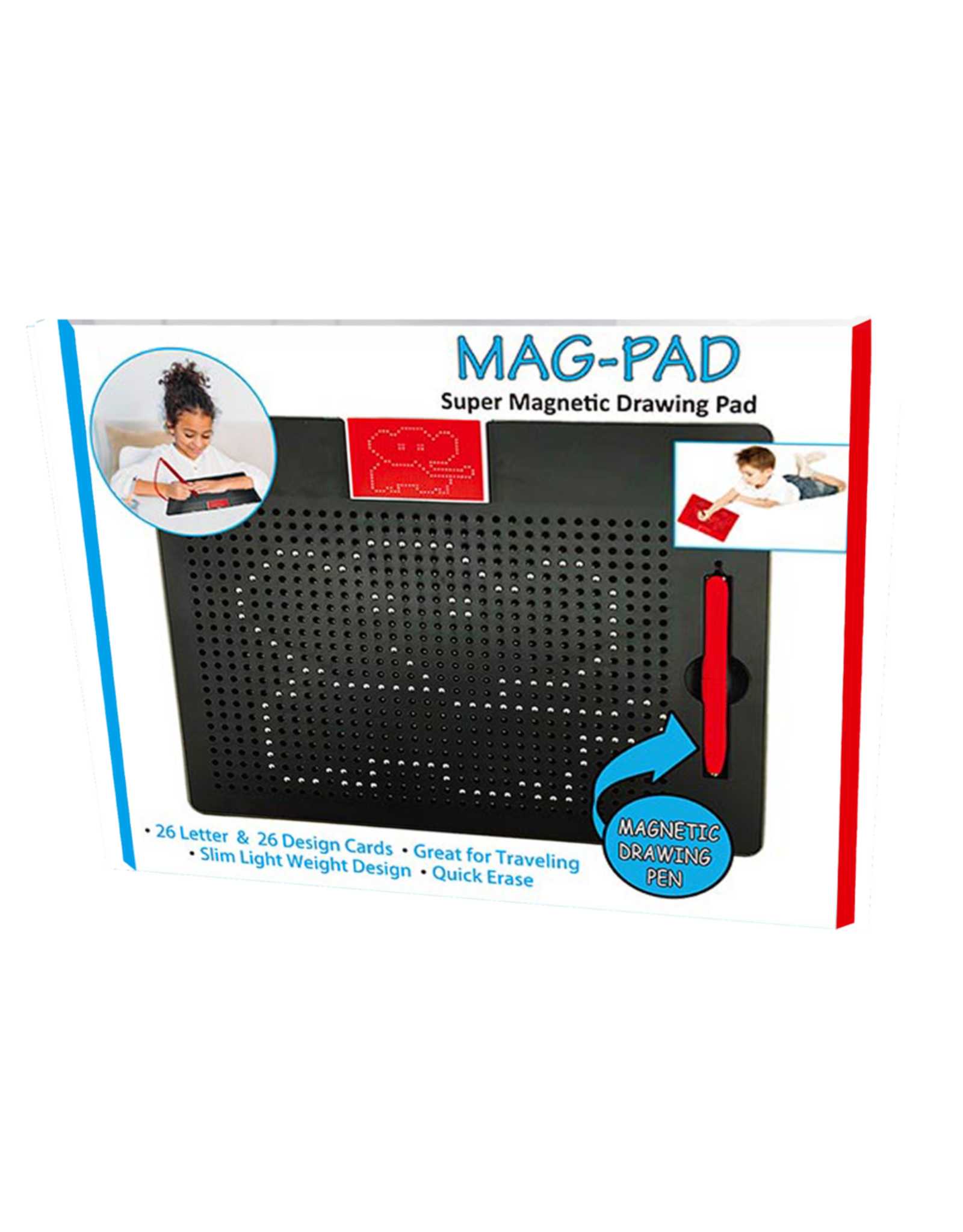 Leading Edge Novelty MAG-PAD Super Magnetic Drawing Pad Black