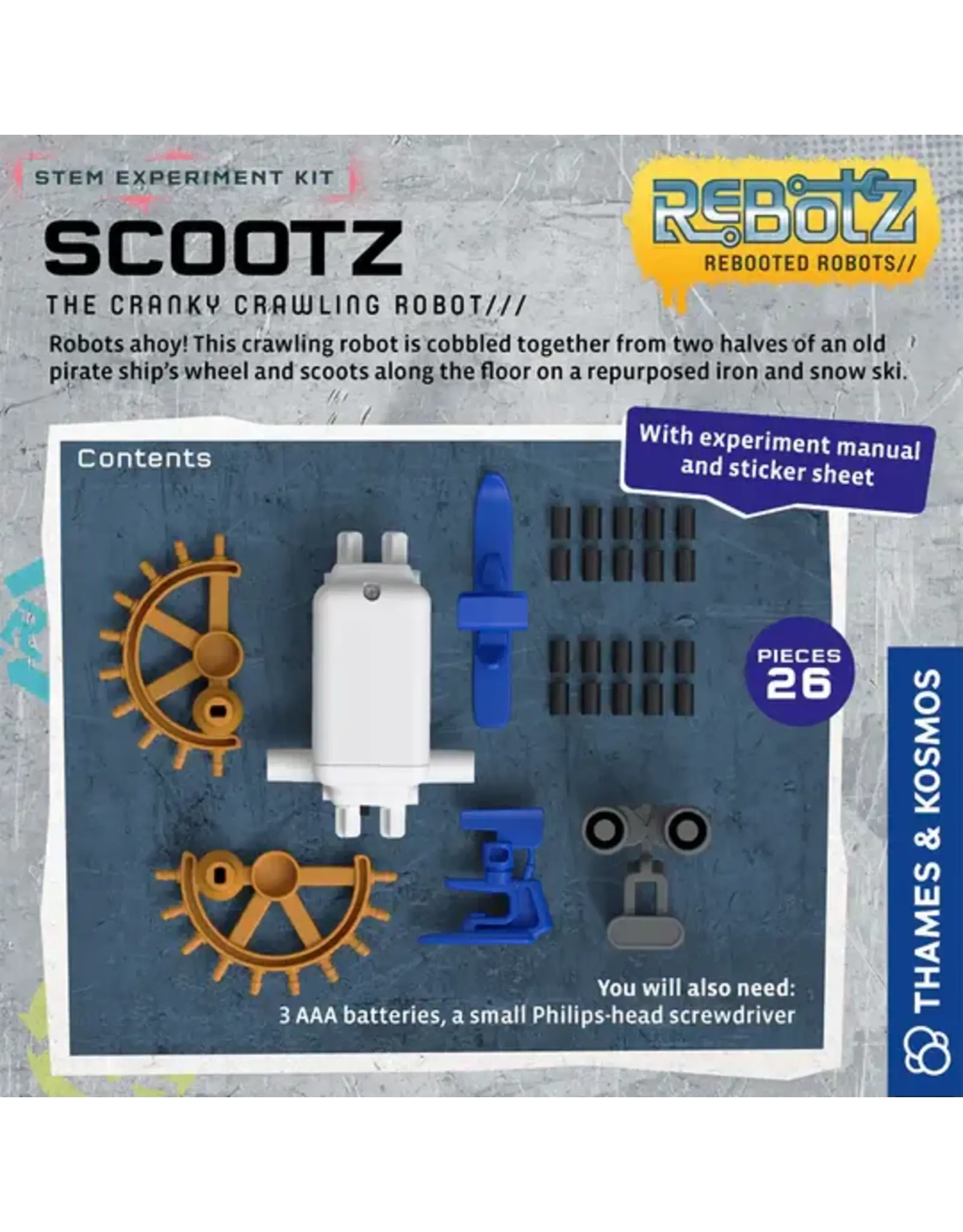 Thames & Kosmos ReBotz: Scootz, The Cranky Crawling Robot