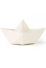 Oli & Carol Origami Boat Teether & Bath Toy, White