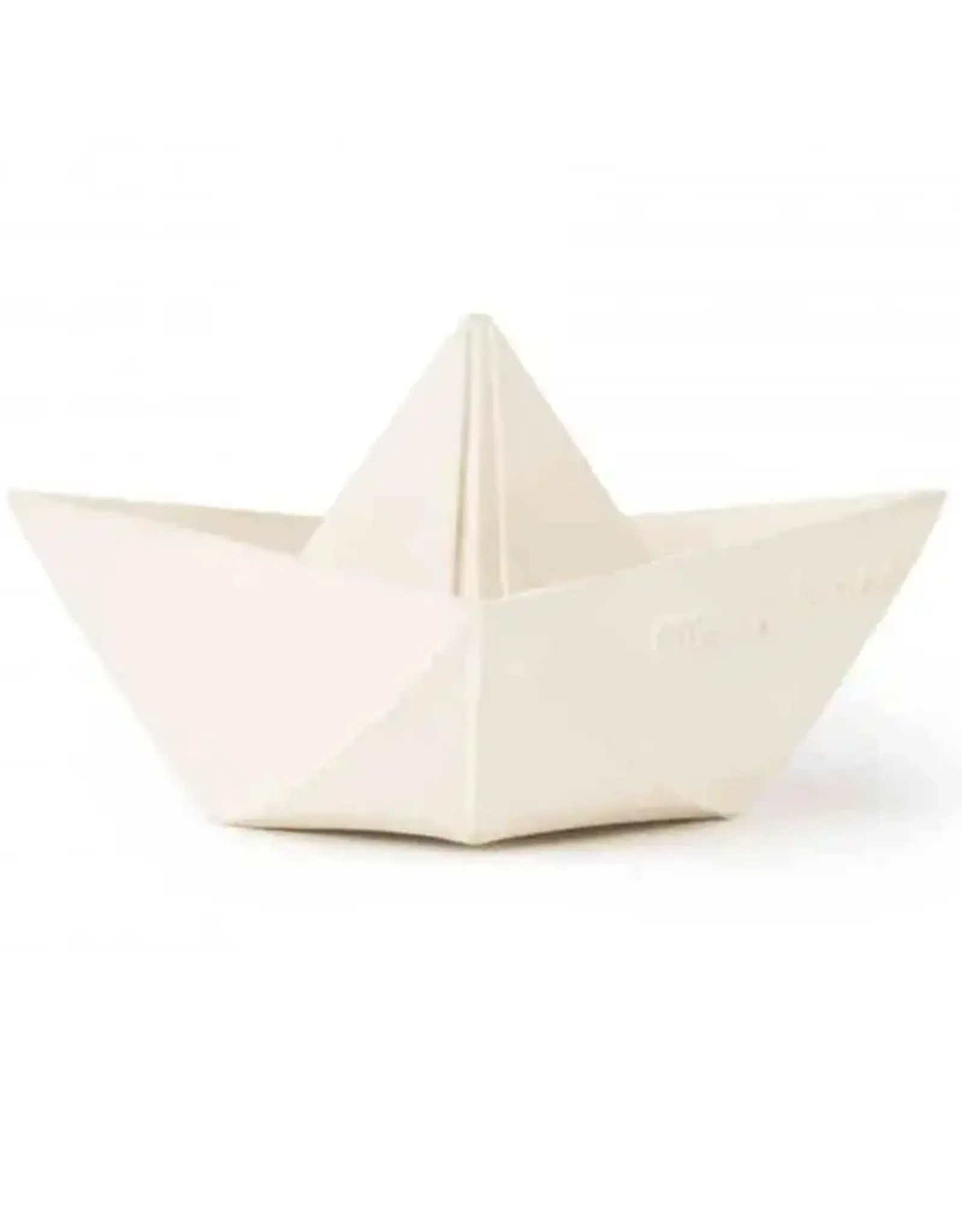 Oli & Carol Origami Boat Teether & Bath Toy, White