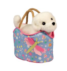 Douglas Toys Dragonfly Dreams Sassy Sak W/ Bichon Dog