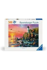 Ravensburger Lighthouse At Sunset 500 Piece Puzzle