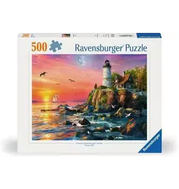 Ravensburger Lighthouse At Sunset 500 Piece Puzzle