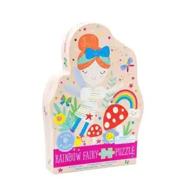 Floss and Rock 20 Pieces Jigsaw In Shaped Box Rainbow Fairy